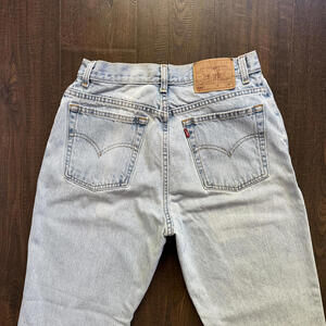 Viintage Levi 550 High Waist Light Wash Jeans 29 12M 100% Cotton USA Boho Hippie